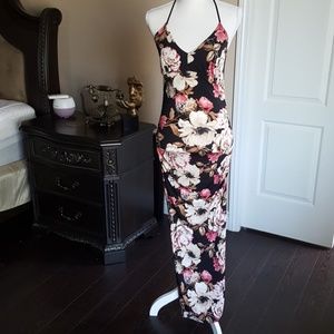 Fashion Nova multicolor cross back dress